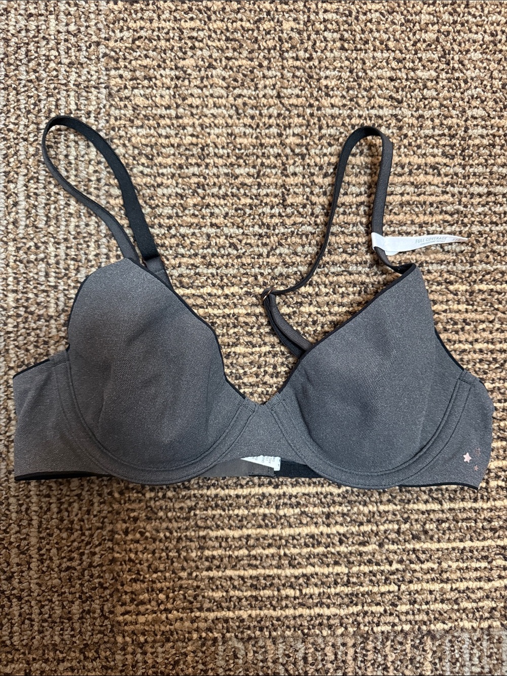 aerie Black unlined Seamless Underwire Bra
